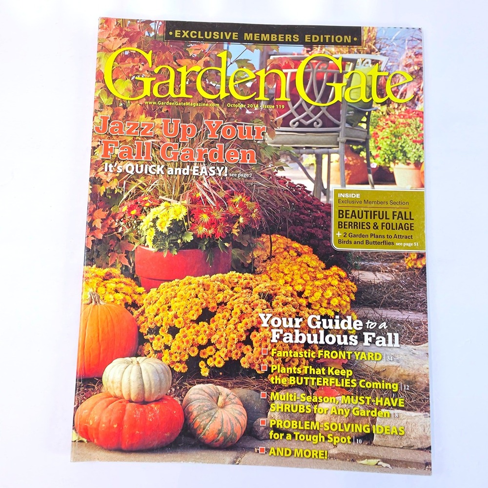 Garden Gate Magazine Fall Garden Guide Members Edition Oct 2014 Issue 119